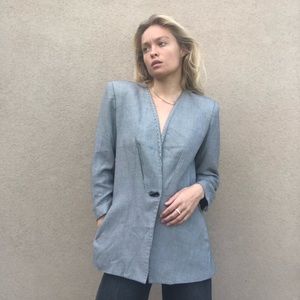 VINTAGE CHECKERED BLAZER